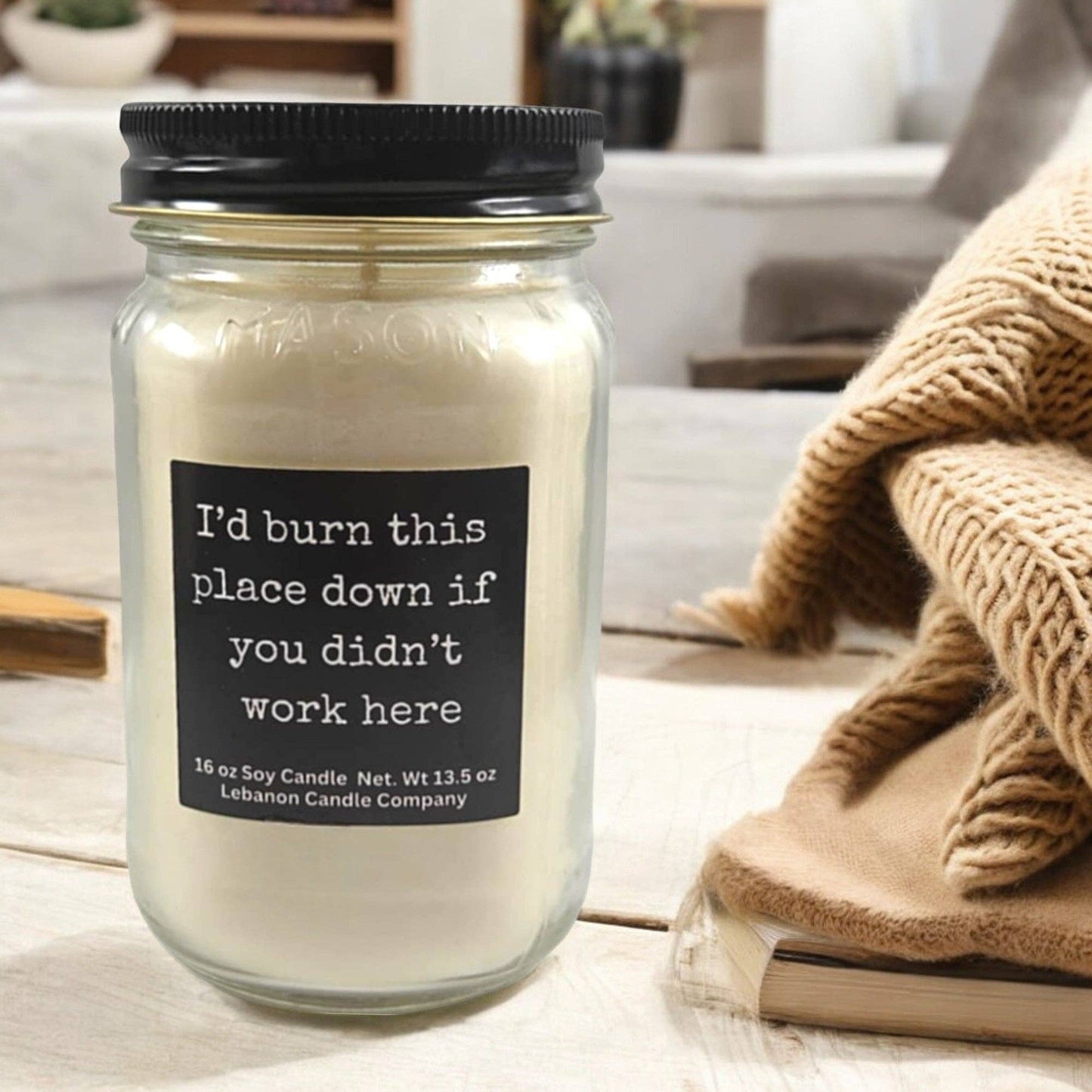 Job Burn This Place Down Candle: Butt Naked