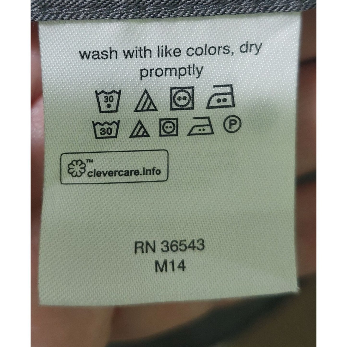 Michael Kors Mens Slim Fit Dress Shirt Size L 16 34/35 Drk Gray With Subtle Dots