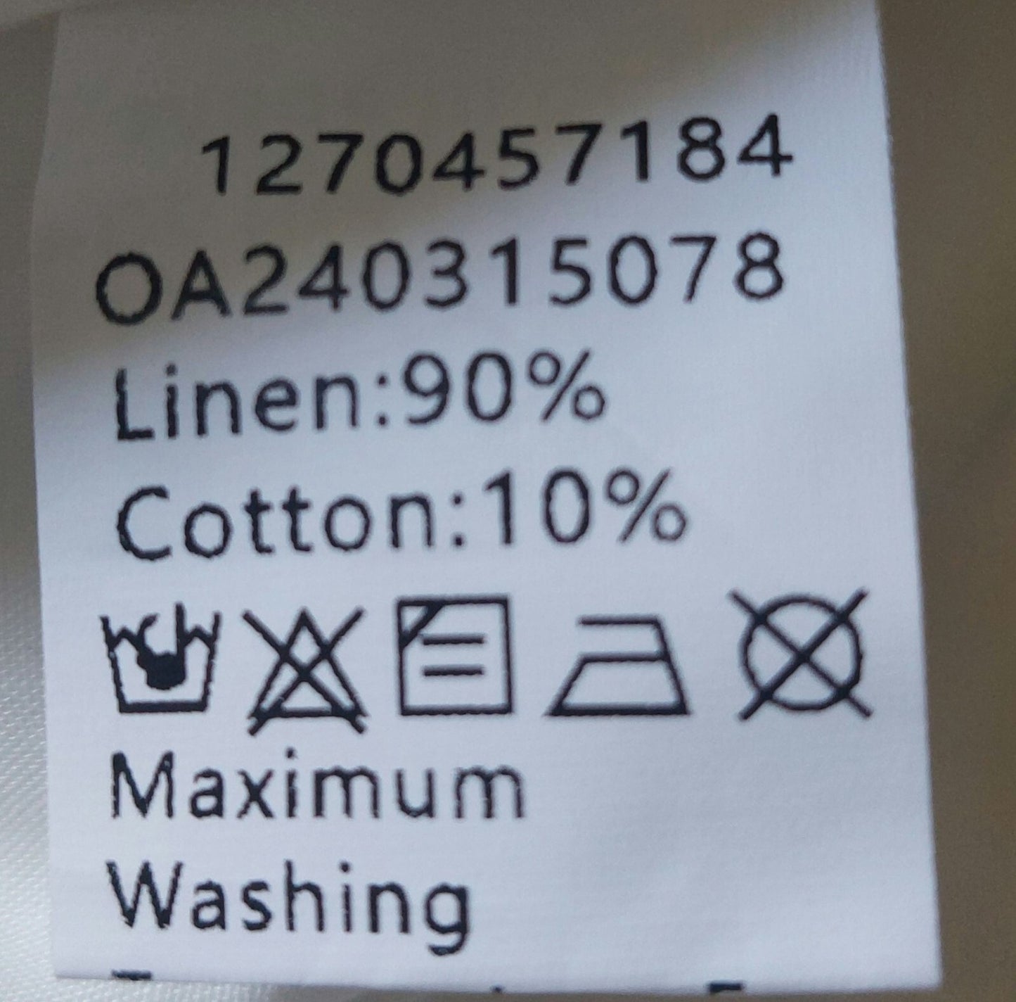 NWT Commense Womens White Linen-Blend Wide Leg Pants Small~Pockets~Spring~Summer