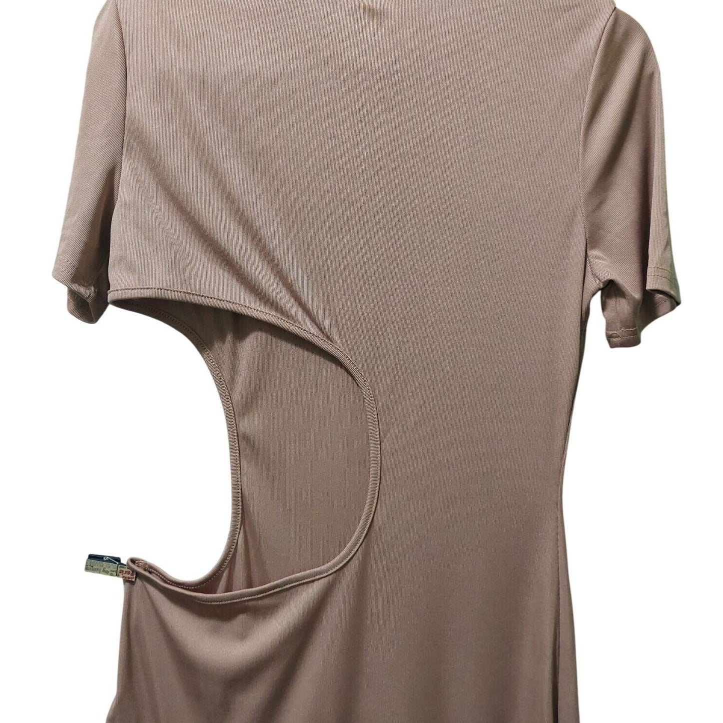 NWT Commense XL Womens Two-Piece Tan Dress & Shorts Set W/ Belt