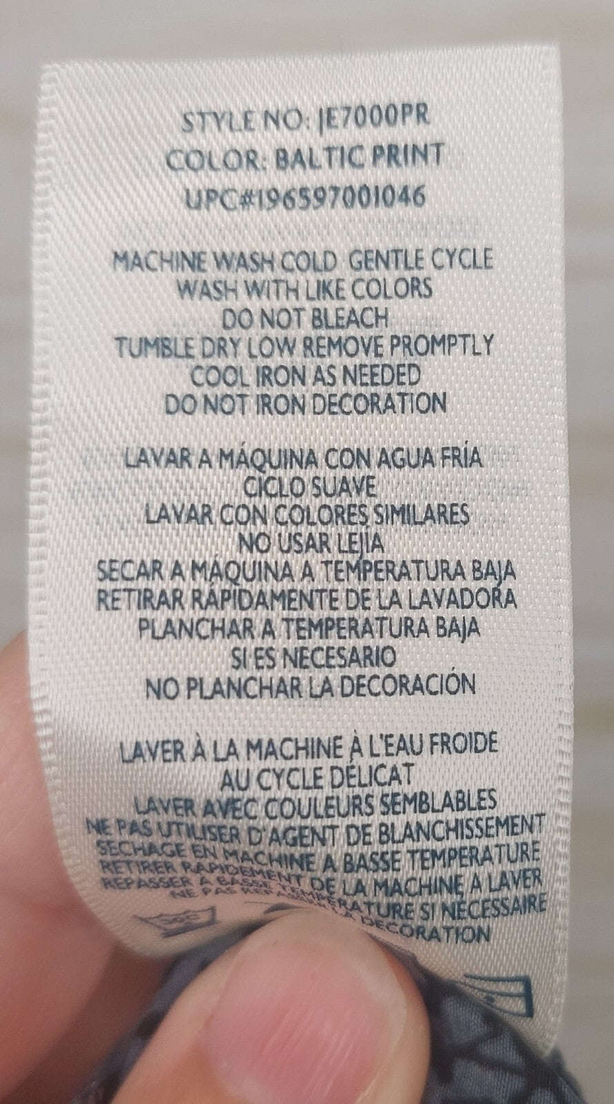 Joie Top Womens Blouse Sleeveless Ruffle High Neck Baltic Print Size Large