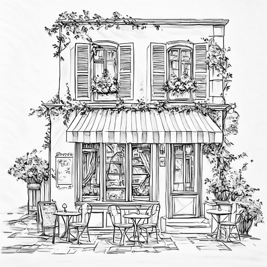 French Cafe DIY Painting Art Kit