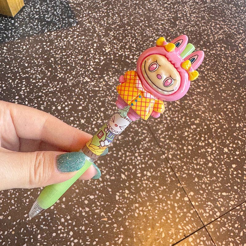 Cartoon Dress-Up Labubu Ballpoint Pen -Black Ink