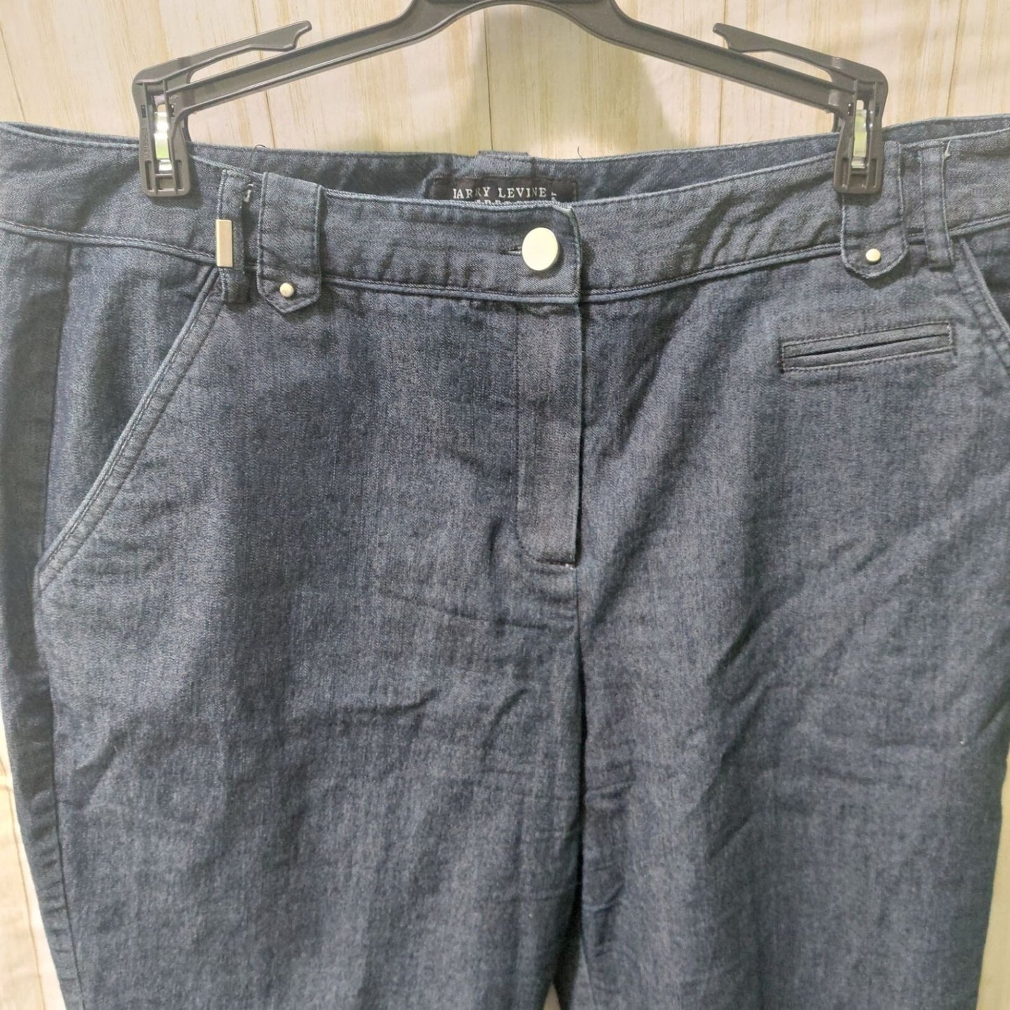 Harry Levine Stretch Womens Denim Capri Pants Size 14
