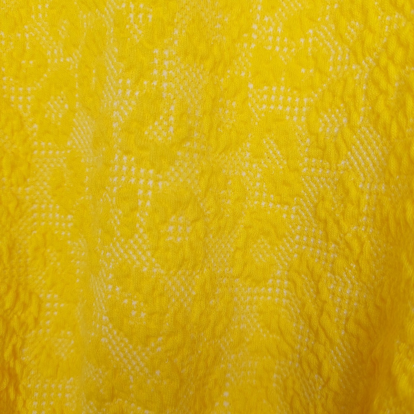 Voy Top Women's Size Small Yellow Bubble Sleeve Cheetah Textured NWT