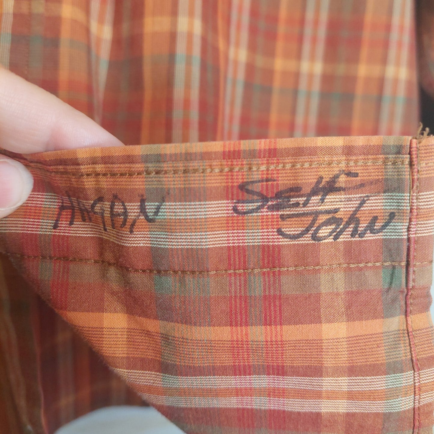 Banana Republic Shirt Men's Size XL Plaid Classic Long Sleeve Button Up "Read"