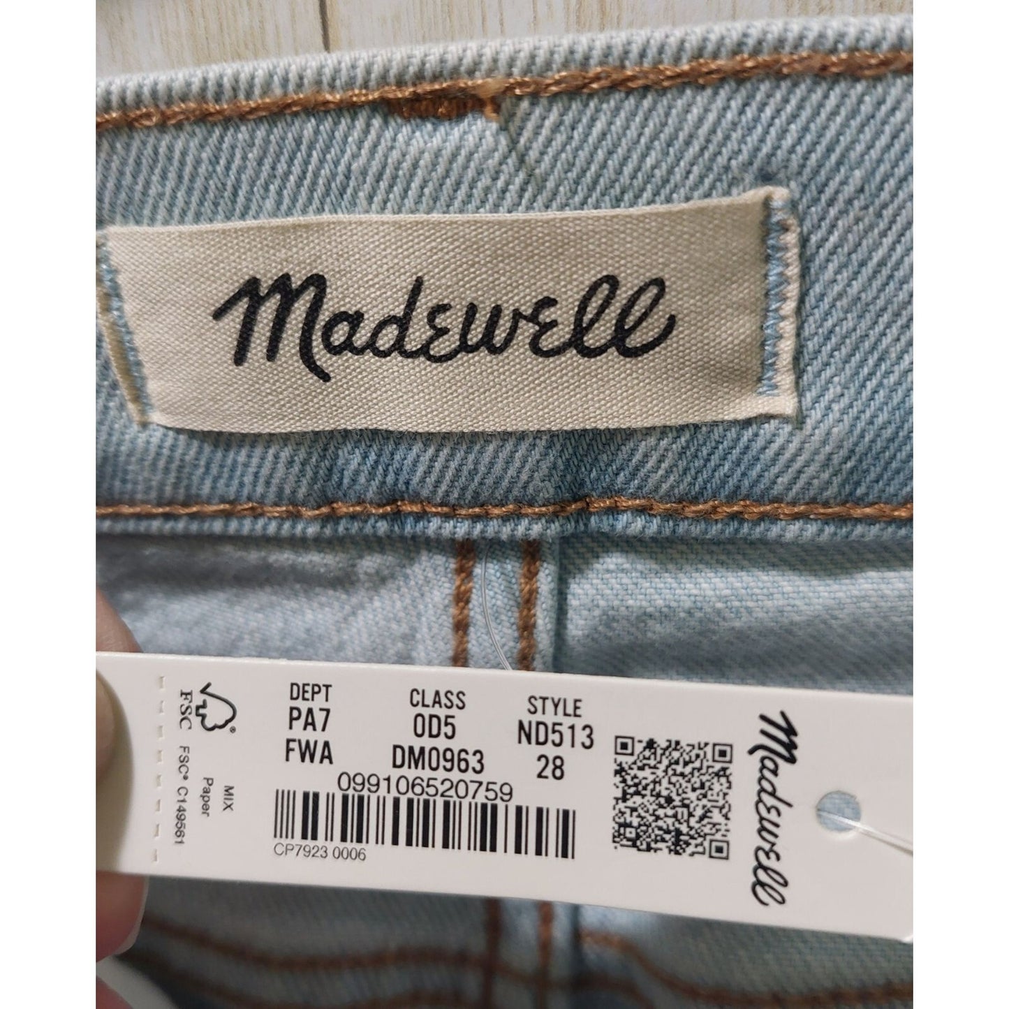 Madewell Womens Mid-Rise Perfect Vintage Jean W28 With Magic Pockets Light Wash