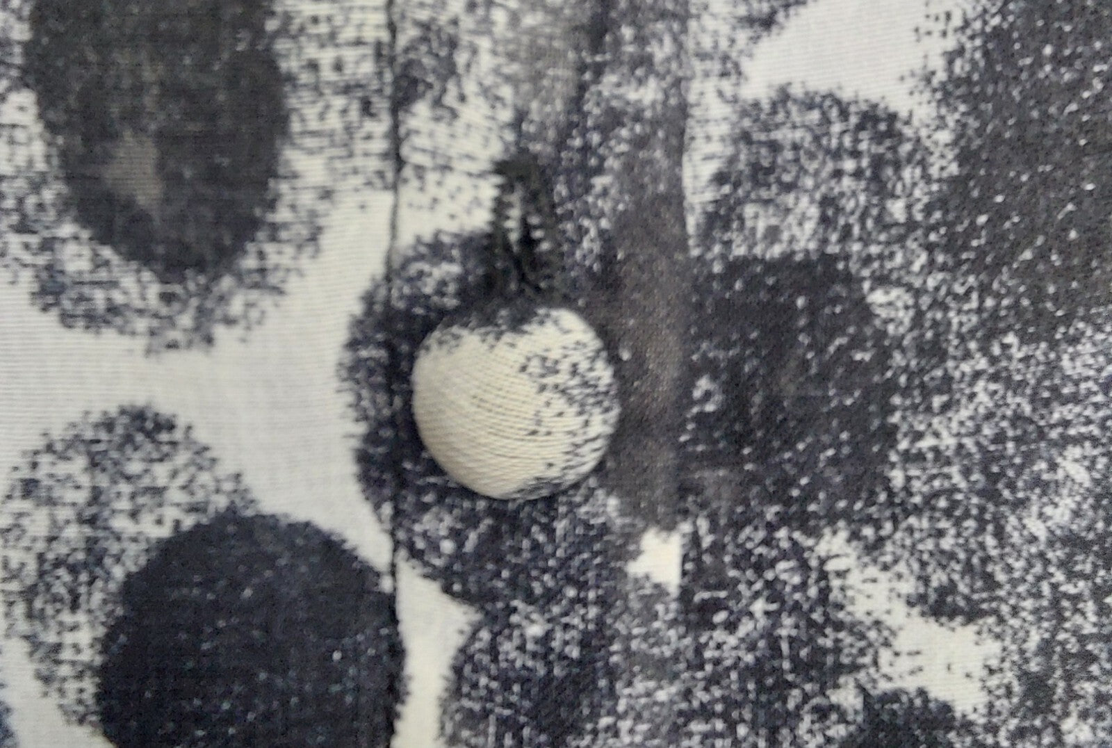 Cabi Womens Sheer Blouse Med. Black White Animal Print Button Front Long Sleeve 