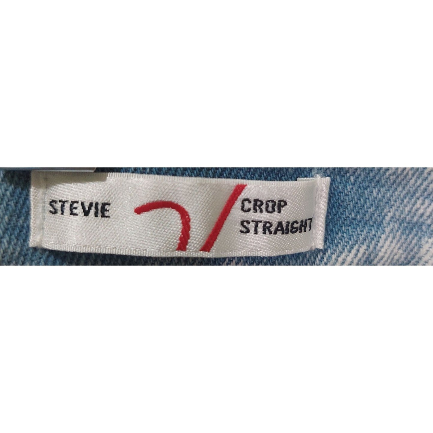 Vigoss Women's Stevie Crop Straight Jeans Light Wash~Distressed~Stretch~ Size 28