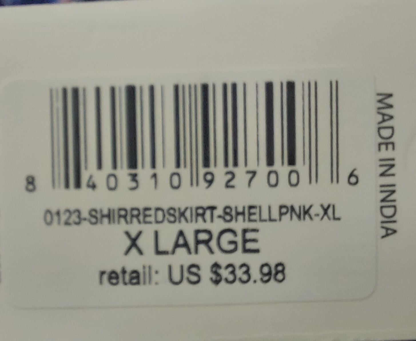 NWT Simply Southern Navy/Pink Shirred Skirt Starfish & Shell Print~Above Knee XL