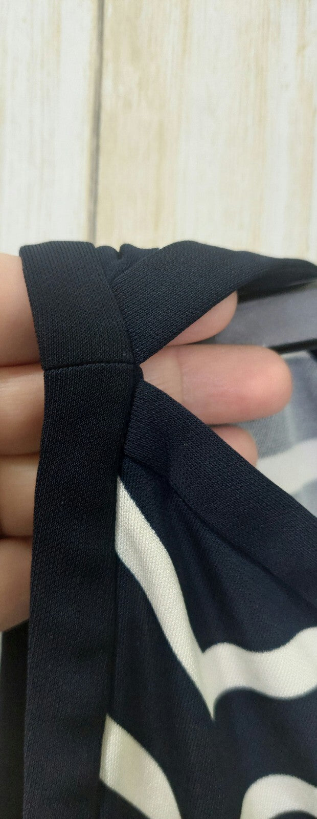 Lauren Ralph Lauren  Sleeveless Dress Navy & White Chevron Print Size 8