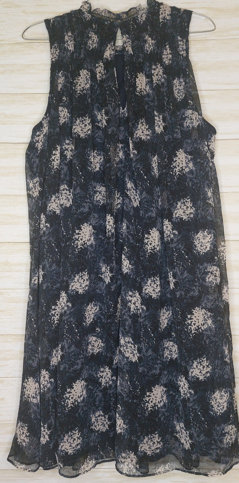 Joie Baltic Floral Print Sleeveless Mini Dress - Blue White - Size Medium NWOT 