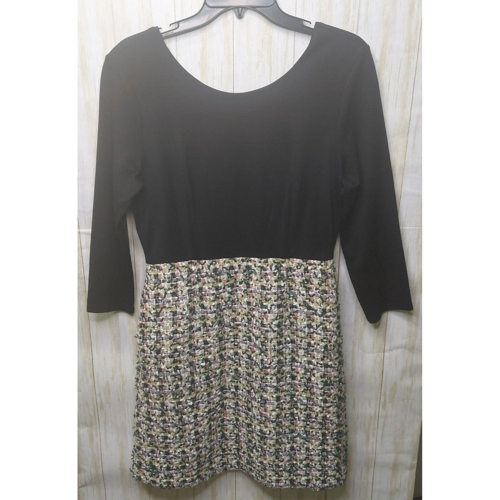 Hutch Anthropologie Women's Tweed Absolute Intrigue Dress 3/4 Sleeve Size 2