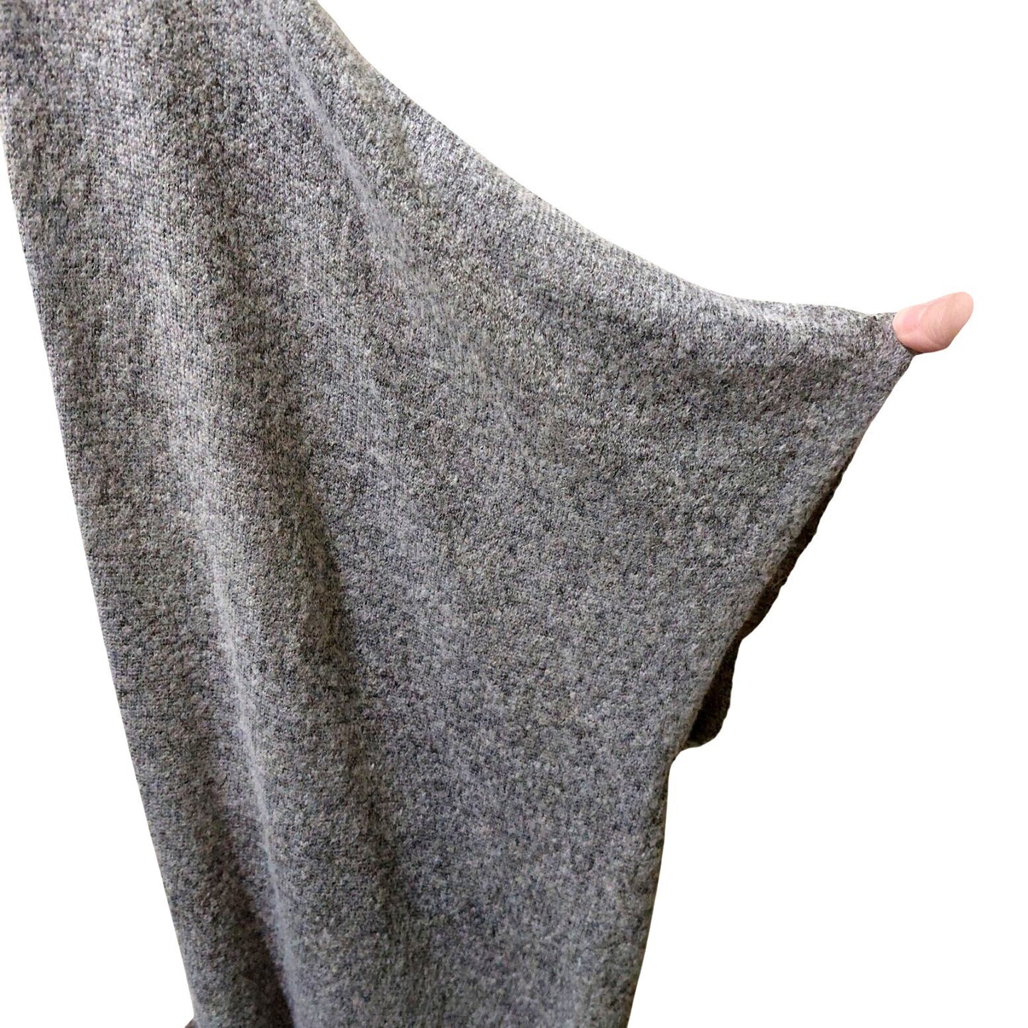 k. by kersh Women's Gray Short Sleeve Cardigan W/ White Heart on Back Size XL