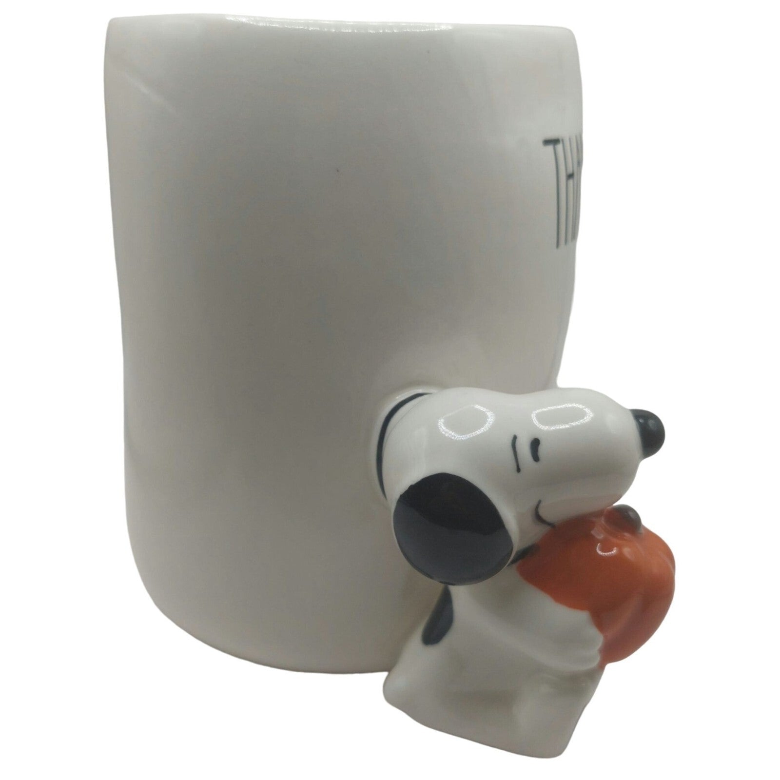 NWT Peanuts X Rae Dunn Snoopy "Thankful" Mug With Fall Pumpkin