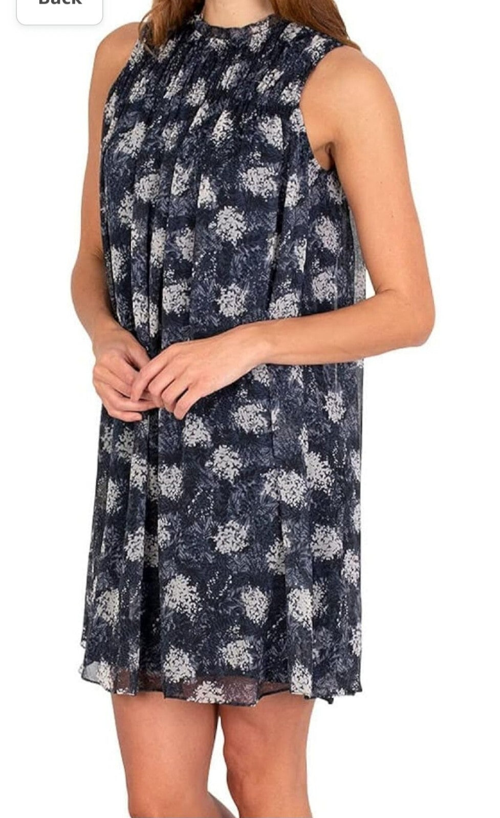 Joie Baltic Floral Print Sleeveless Mini Dress - Blue White - Size Medium NWOT 