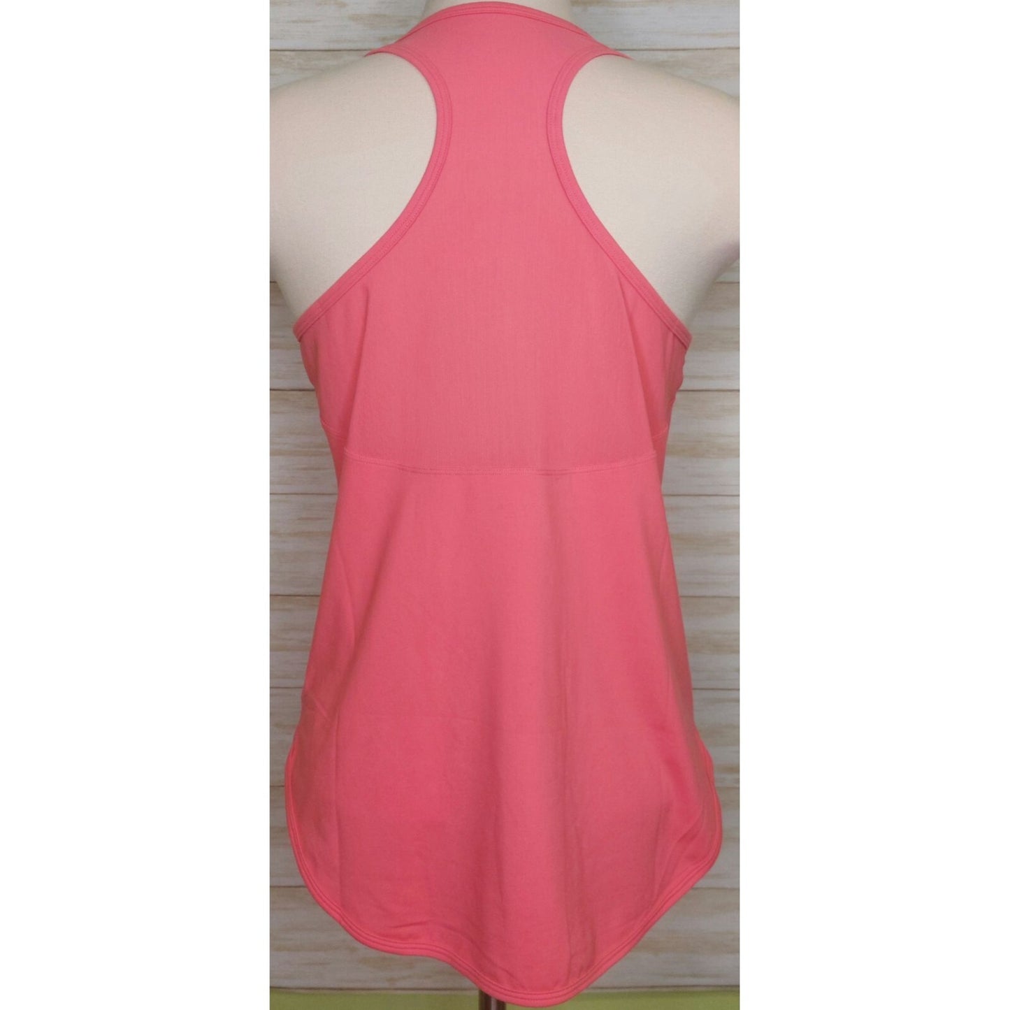 Calme By Johnny Was Womens Effect Draped Racer Back Tank  Coral Pink Size Small