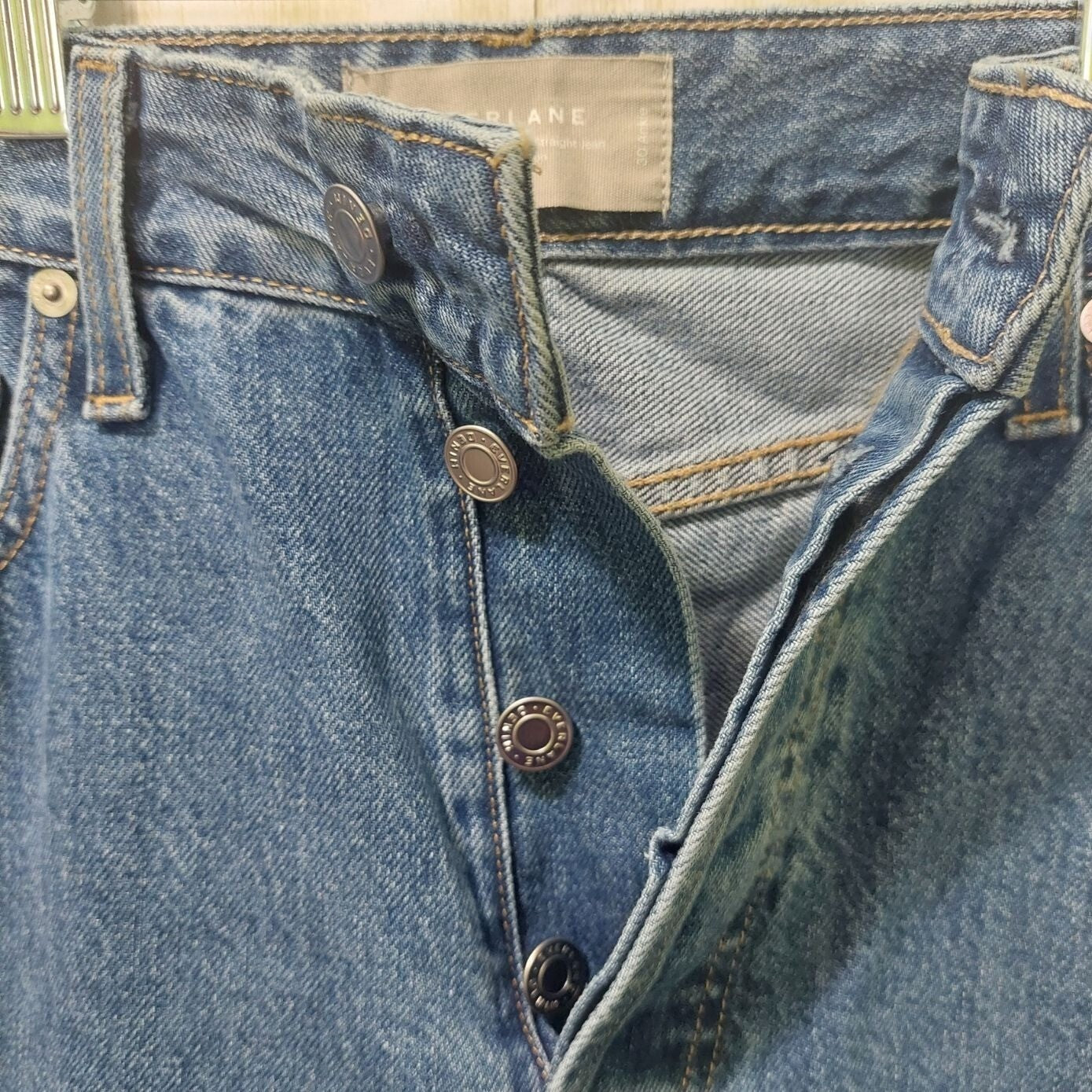 Everlane The Curvy 90s Cheeky Straight Jean High-Rise Organic Cotton 30 Ankle