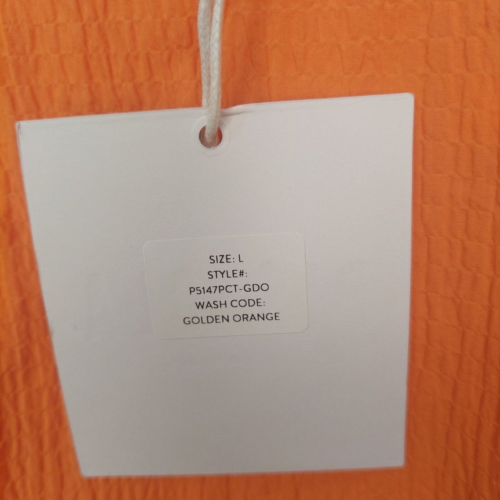 Pistola Women's Sleeveless Top Size Large Golden Orange Cotton Blend Casual Chic