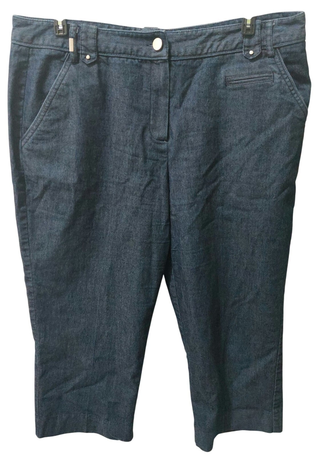 Harry Levine Stretch Womens Denim Capri Pants Size 14