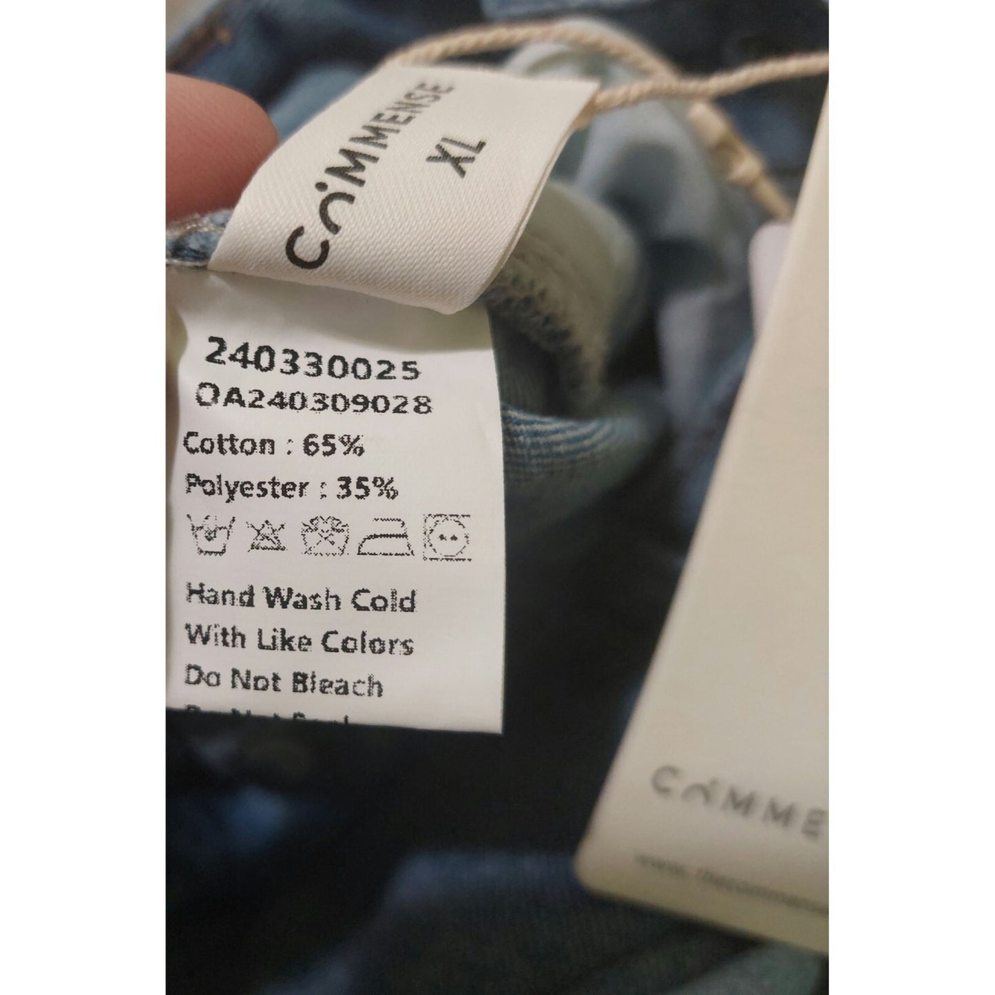 Commense Women's Vintage Denim High-Waisted Wide-Leg Jeans Size XL 33" Waist