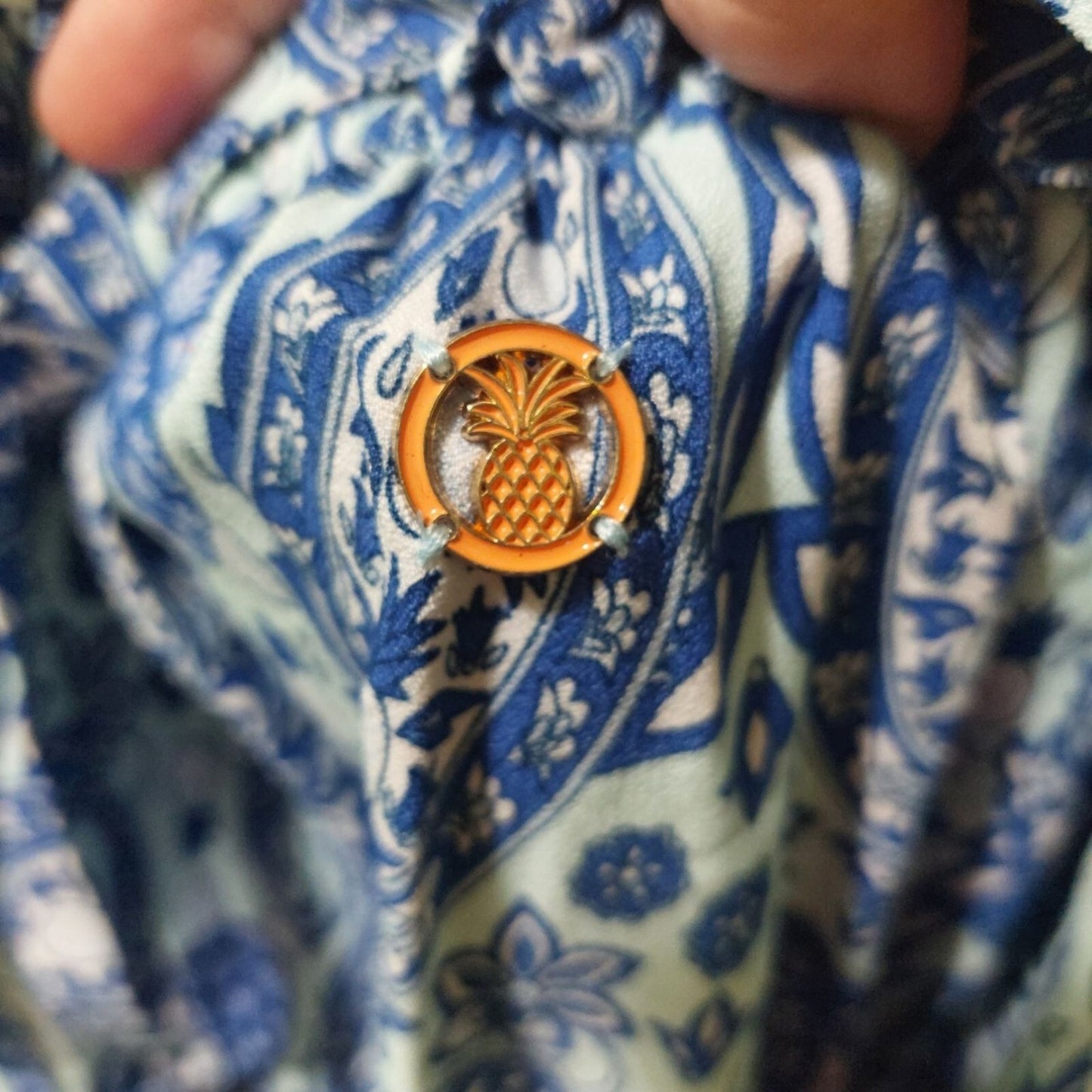 Simply Southern XL Blue Paisley Smocked Dress W/ Puffed Sleeves~Crisscross Back