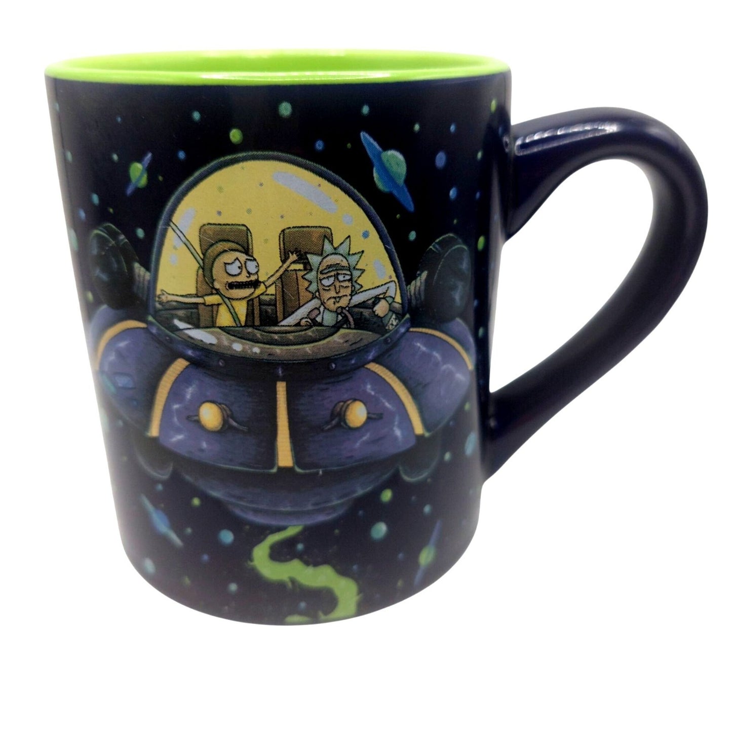 Rick & Morty In Spaceship 14 Oz Ceramic Mug