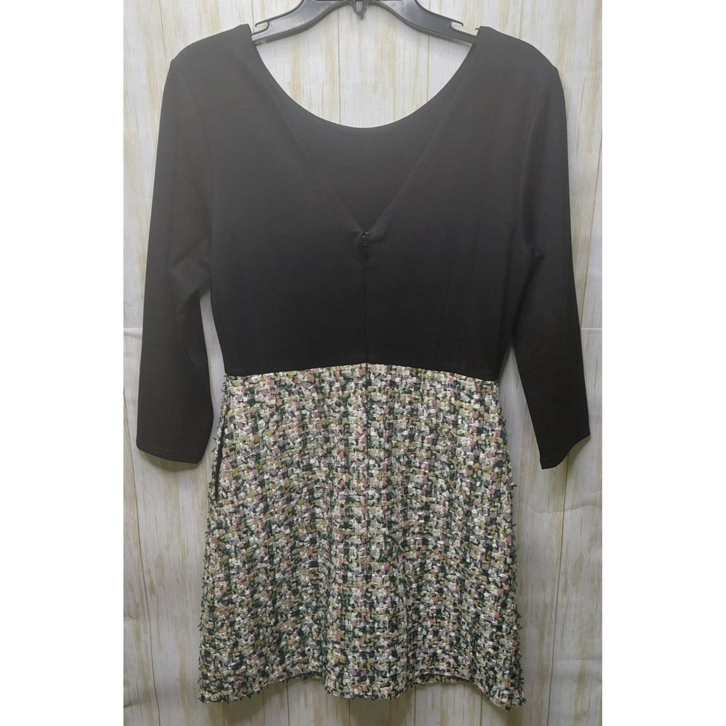 Hutch Anthropologie Women's Tweed Absolute Intrigue Dress 3/4 Sleeve Size 2