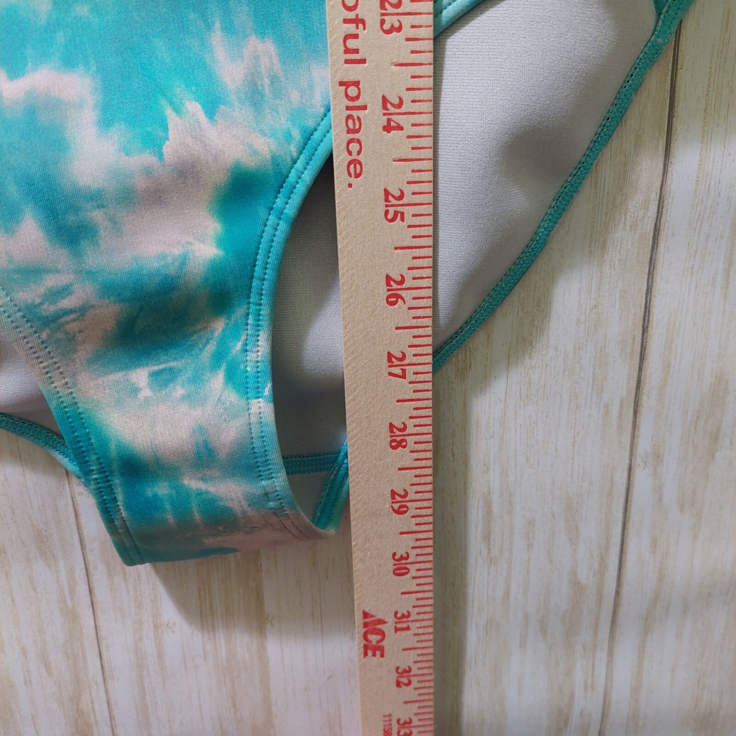 Calme Womens Neoprene Zip Front One Piece Blue Swim/Snorkel/Scuba Suit Small