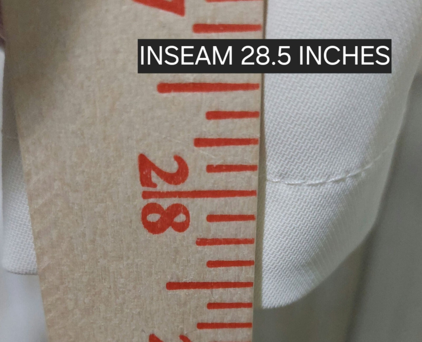 NWT Commense Wide-Leg Cream Women's Pants With Pleated Front & Back Pockets