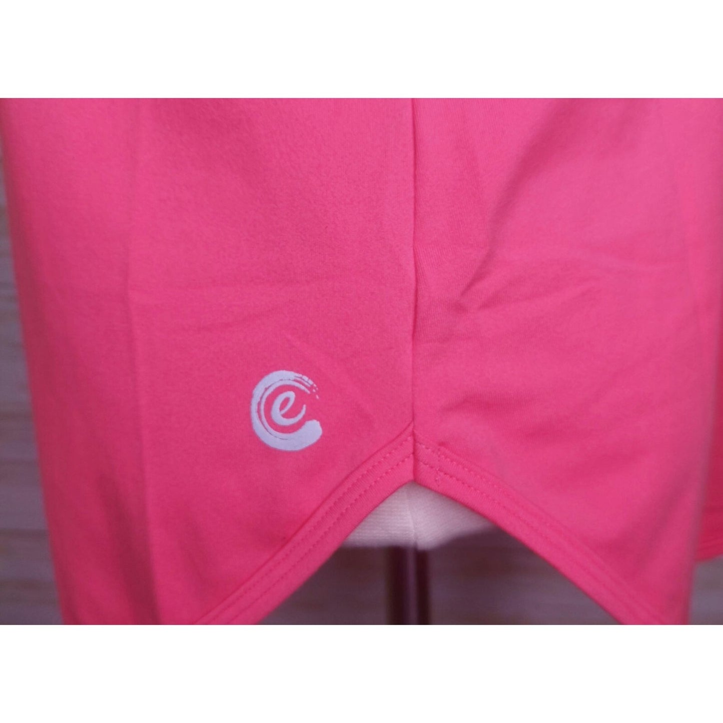 Calme By Johnny Was Womens Effect Draped Racer Back Tank  Coral Pink Size Small