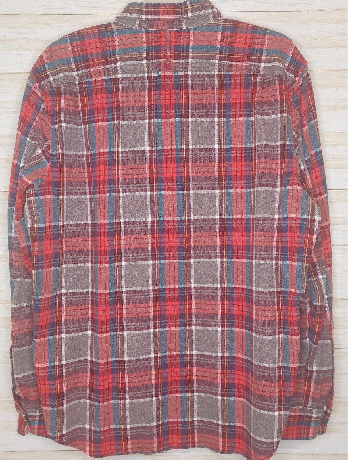 Banana Republic Men's Shirt Luxe Flannel Camden Fit Size Large Long Sleeve