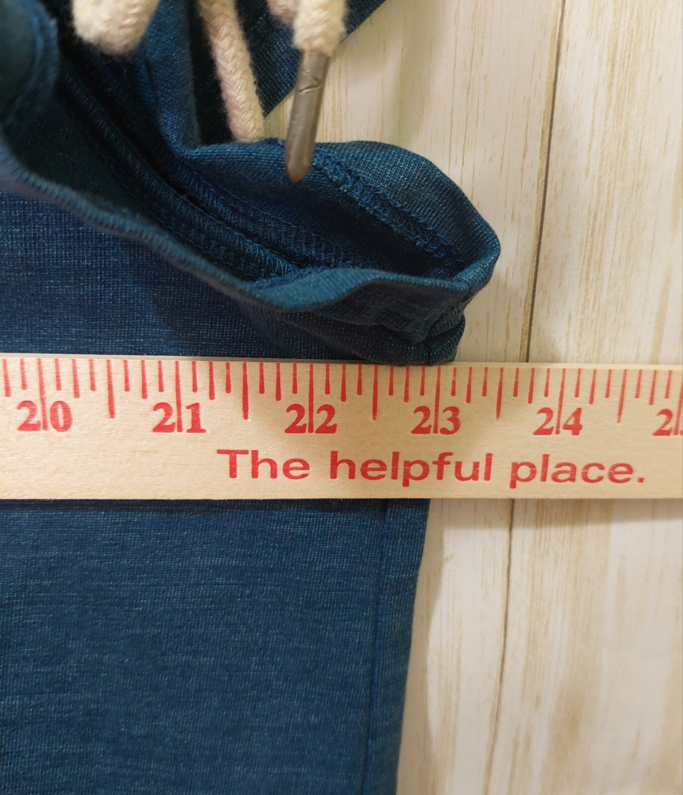 Chicos Women's Top Size 3 (XL/16) Blue~Rope Tie~ Nautical~Fringe~Boho Beachy 