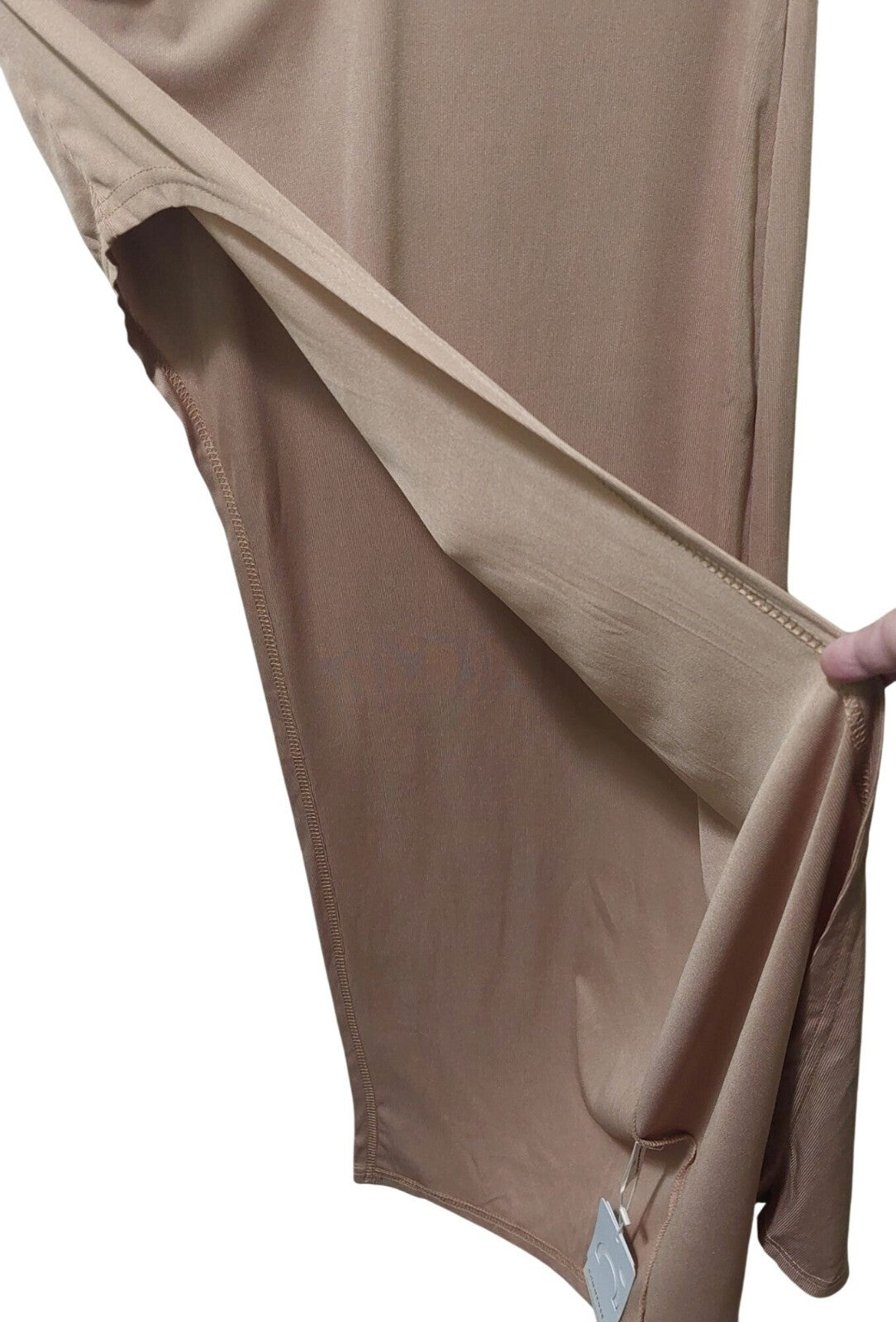 NWT Commense XL Womens Two-Piece Tan  Dress & Shorts Set W/ Belt