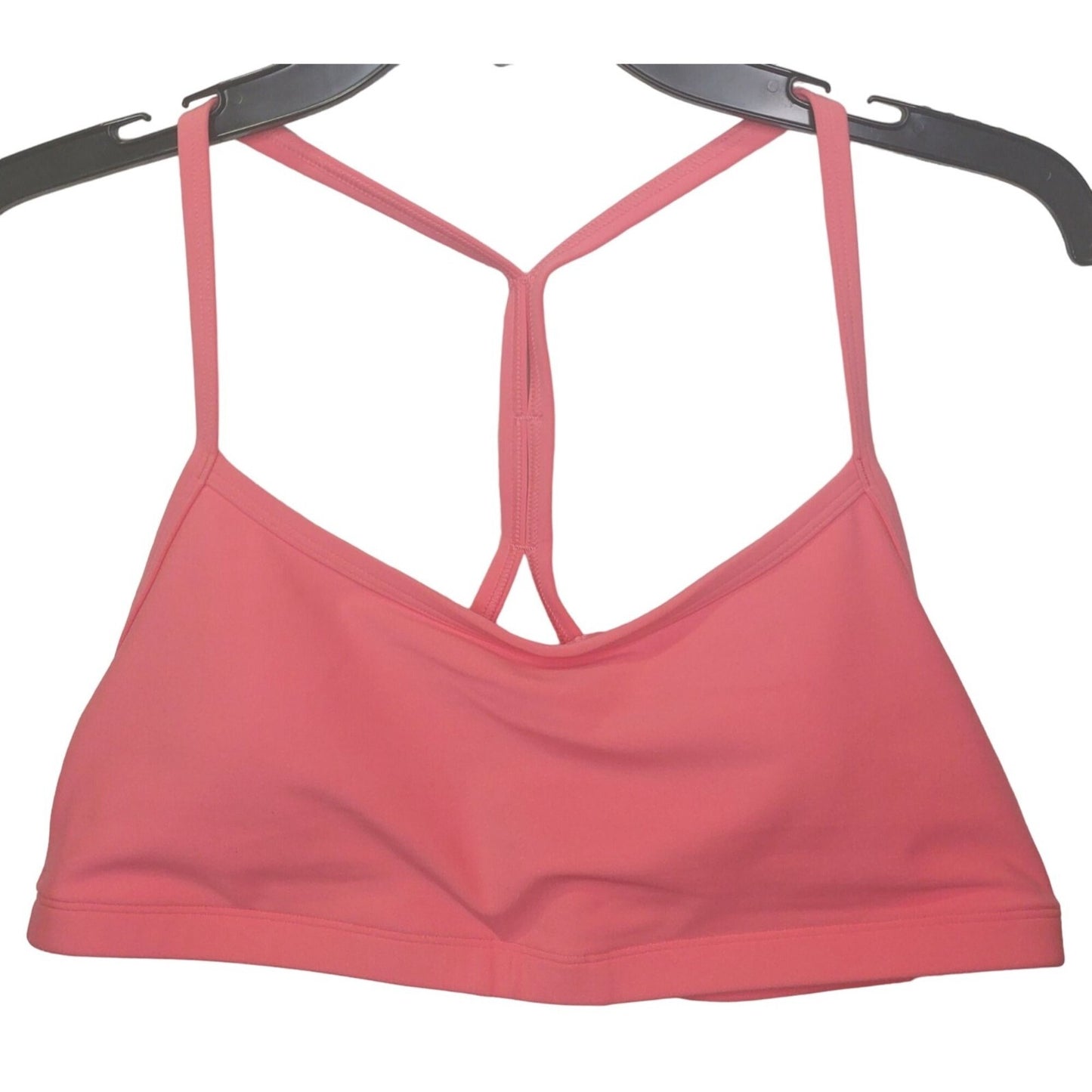 Calme By Johnny Was Women's Endurance Racerback Sports Bra Coral Pink Size XL