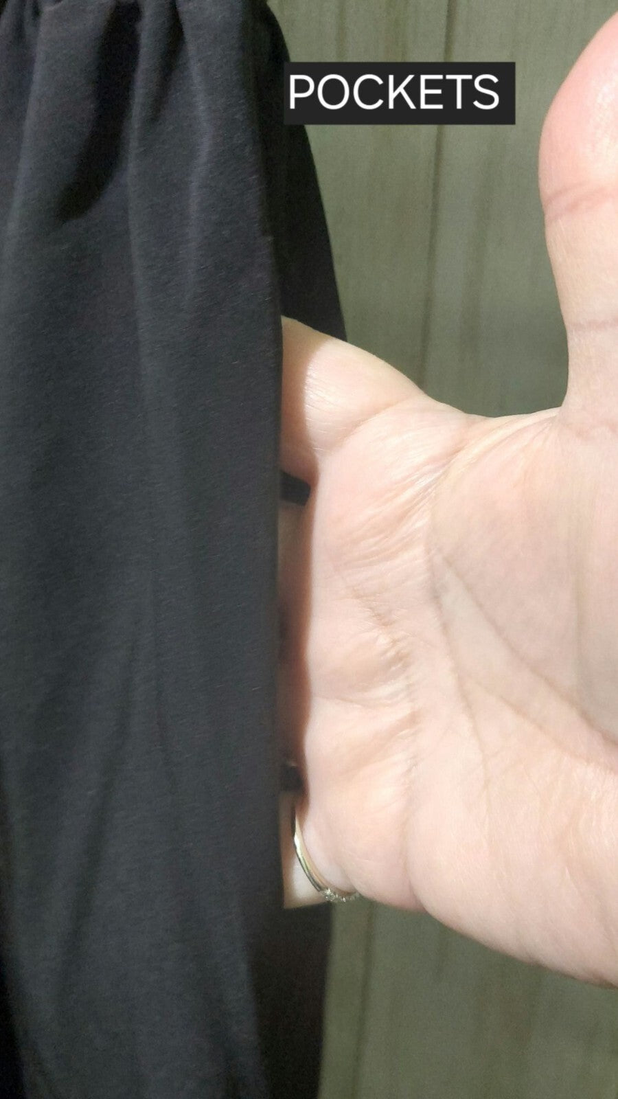 NWT Commense Black Maxi Dress Short Sleeves Size Medium~Stretch Top~Pockets