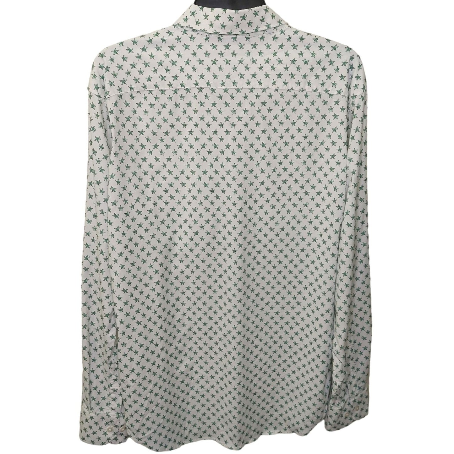 Bonobos Men's Slim Fit Shirt Starfish Print Size Large Stretch/Lightweight