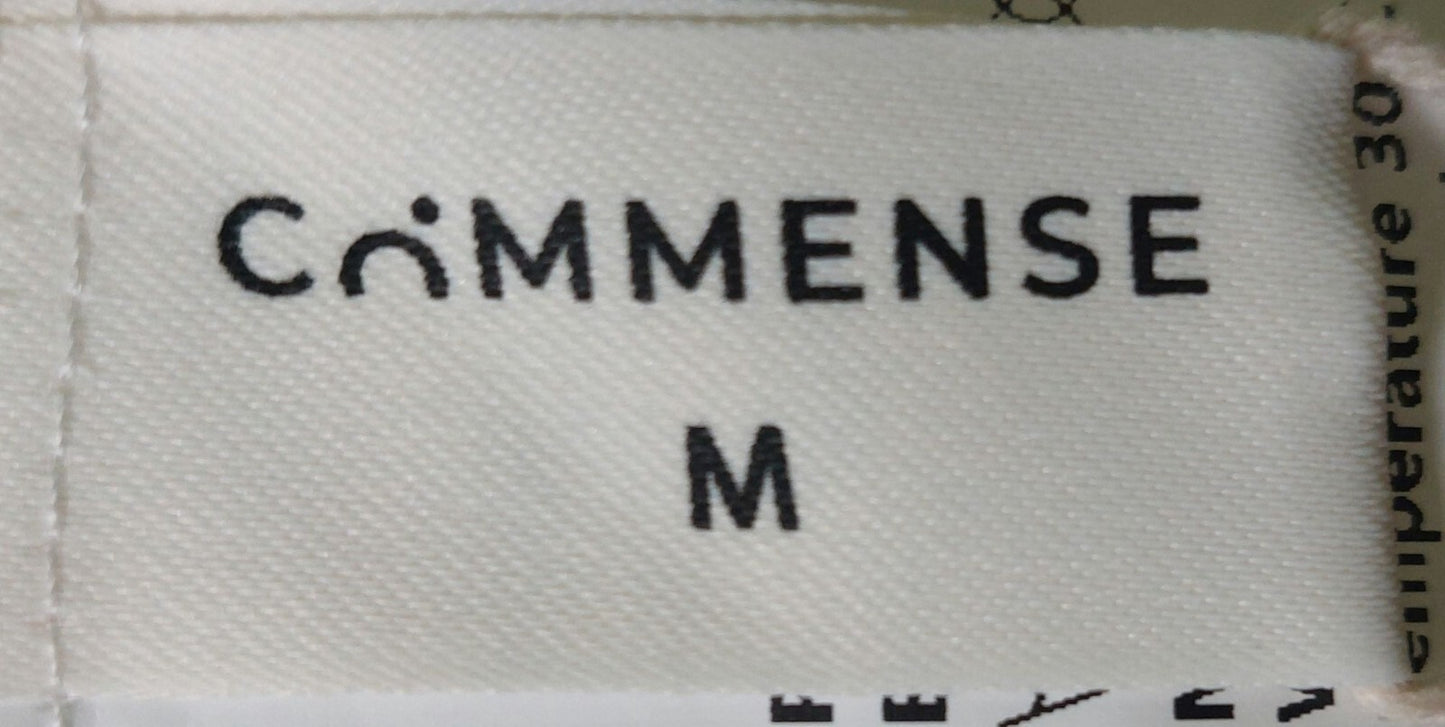 NWT Commense White Sleeveless Satin Maxi Dress W/ Sheer Skirt Size Medium