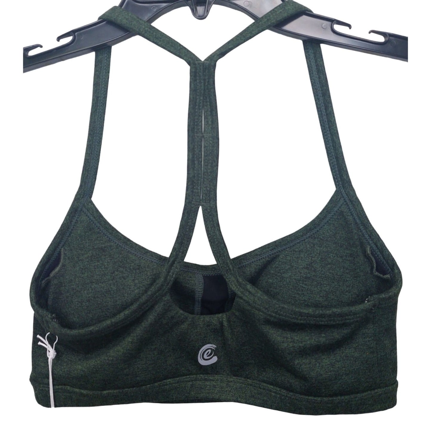 Calme by Johnny Was Women's Ease Cross Back Sports Bra II Size XS Dark Green