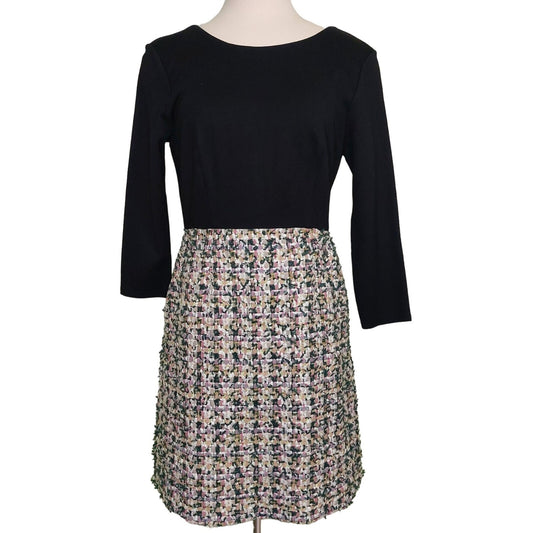 Hutch Anthropologie Women's Tweed Absolute Intrigue Dress 3/4 Sleeve Size 2