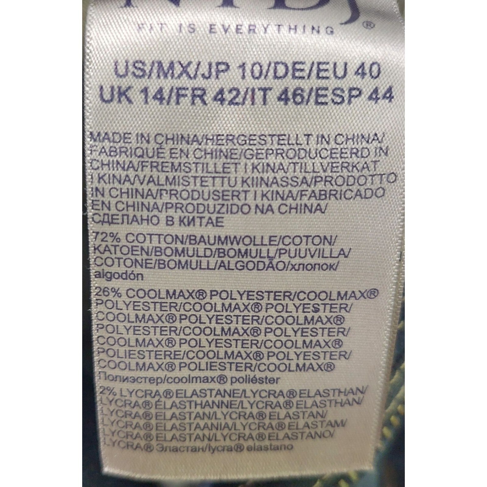 NYDJ Women's Slim Bootcut Jeans Size 10/Lift Tuck Technology Cool Embrace Denim