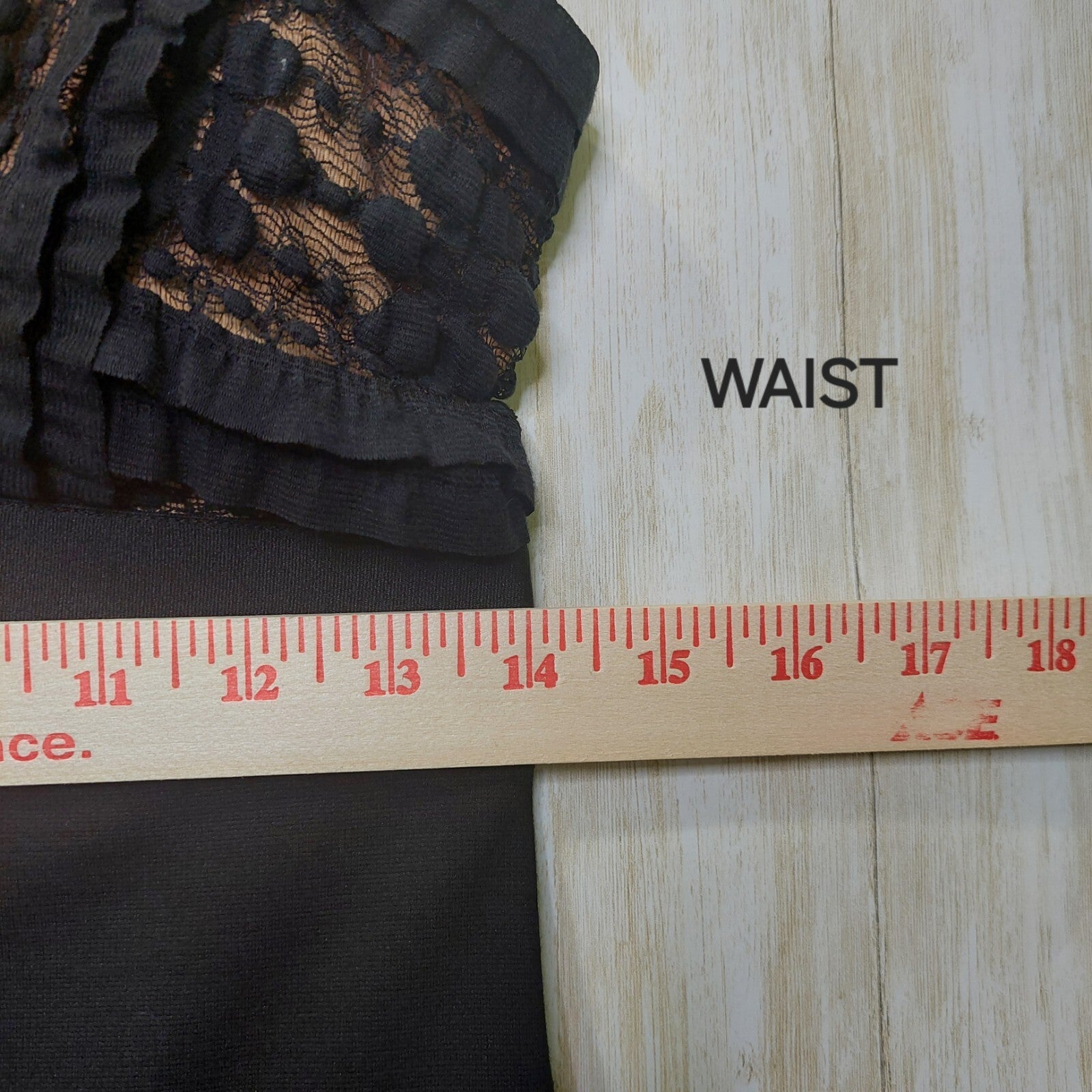 MAX STUDIO Womens Little Black Dress M Sheath Bodycon Sleeveless V-Neck Ruffles