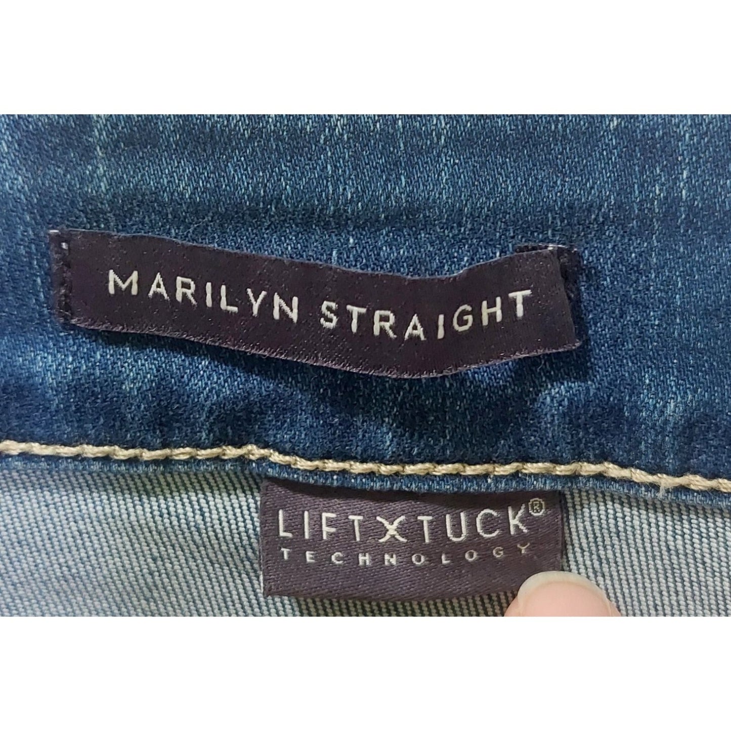 NYDJ Women's Marilyn Straight Jeans  Size 10P Lift Tuck Technology Denim Jeans