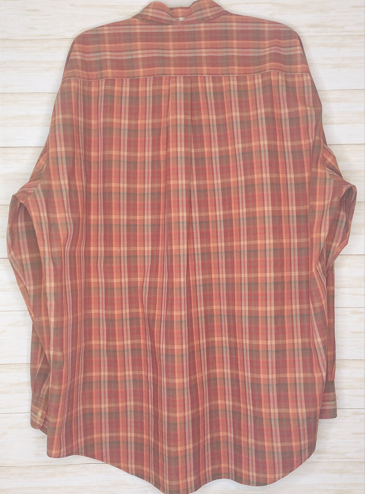 Banana Republic Shirt Men's Size XL Plaid Classic Long Sleeve Button Up "Read"