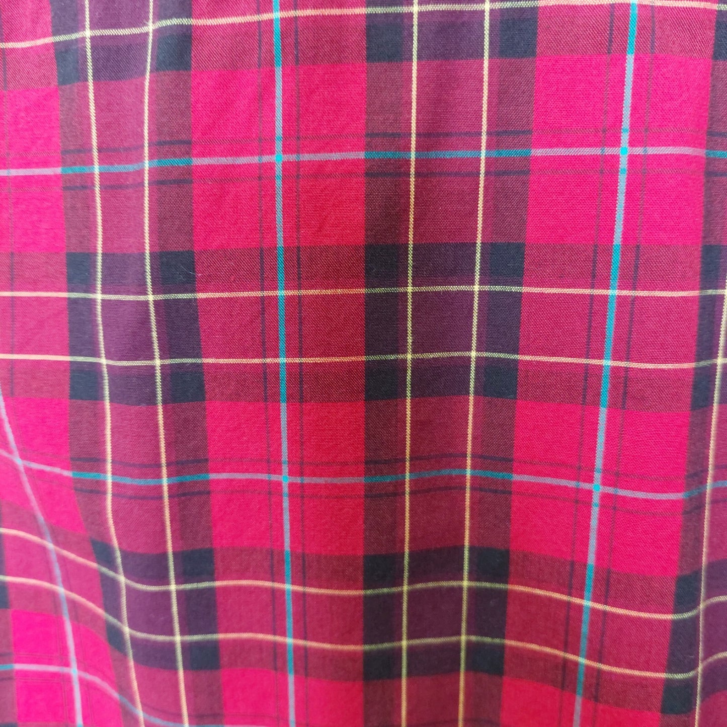 American Eagle Mens Shirt Button Down Red Plaid Long Sleeve Classic Fit Large