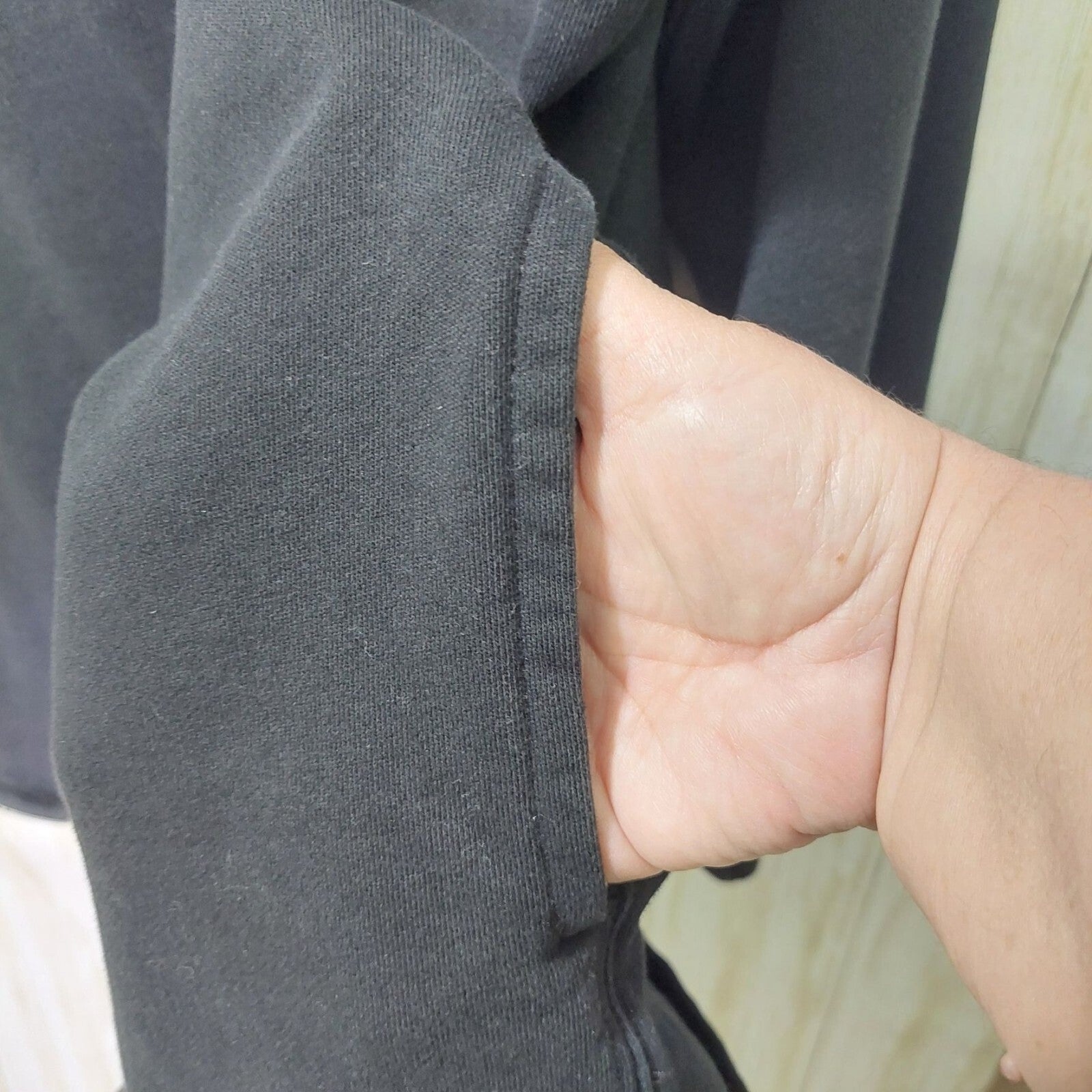 J.Crew Black Half-Zip Pullover Sweatshirt Mens Medium With Pockets