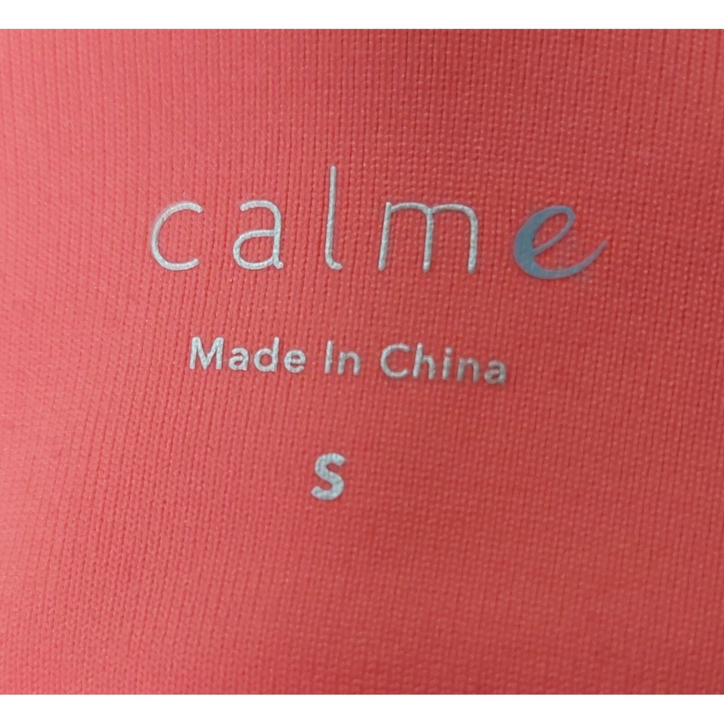 Calme By Johnny Was Women's Endurance Racerback Sports Bra Coral Pink Size S