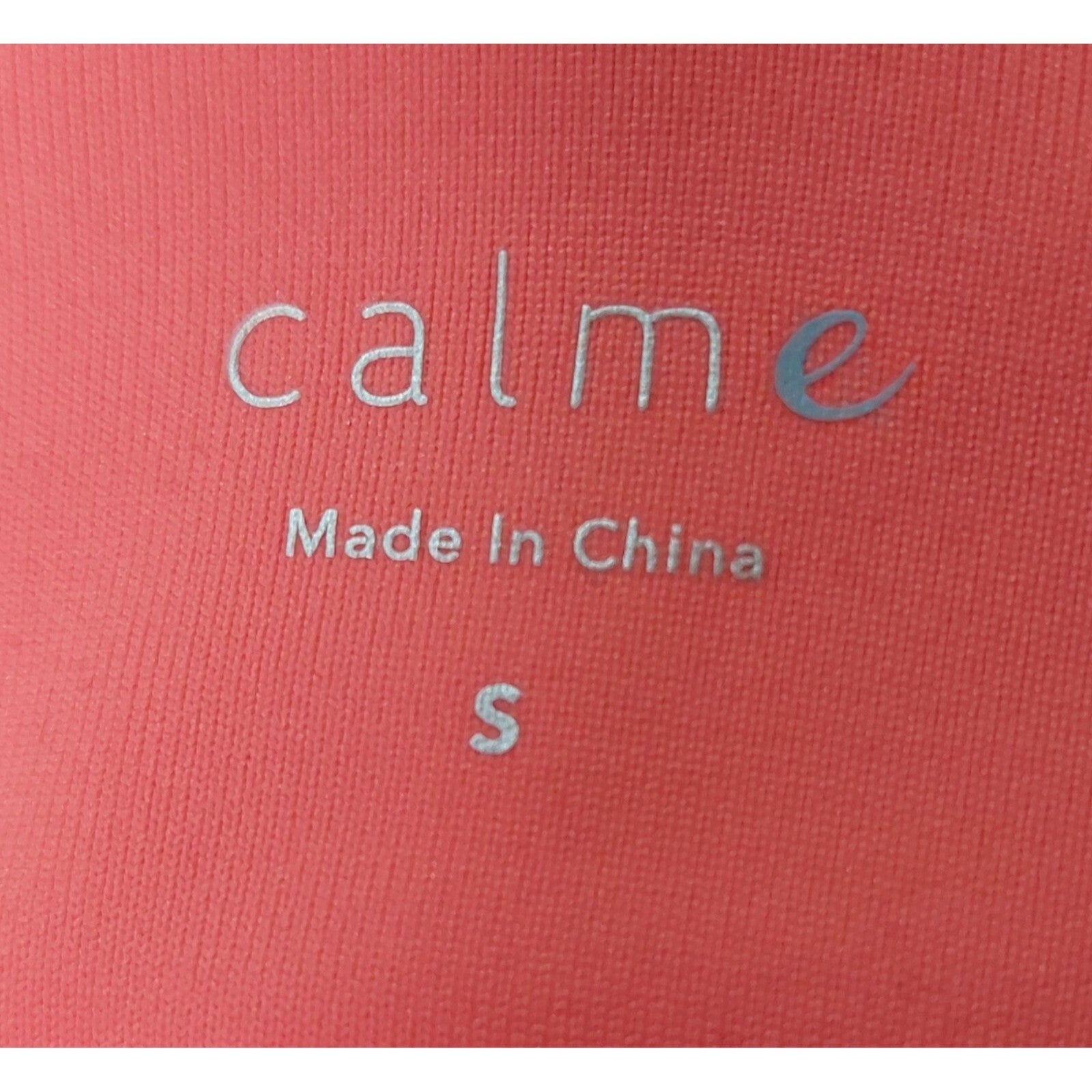 Calme By Johnny Was Women's Endurance Racerback Sports Bra Coral Pink Size S