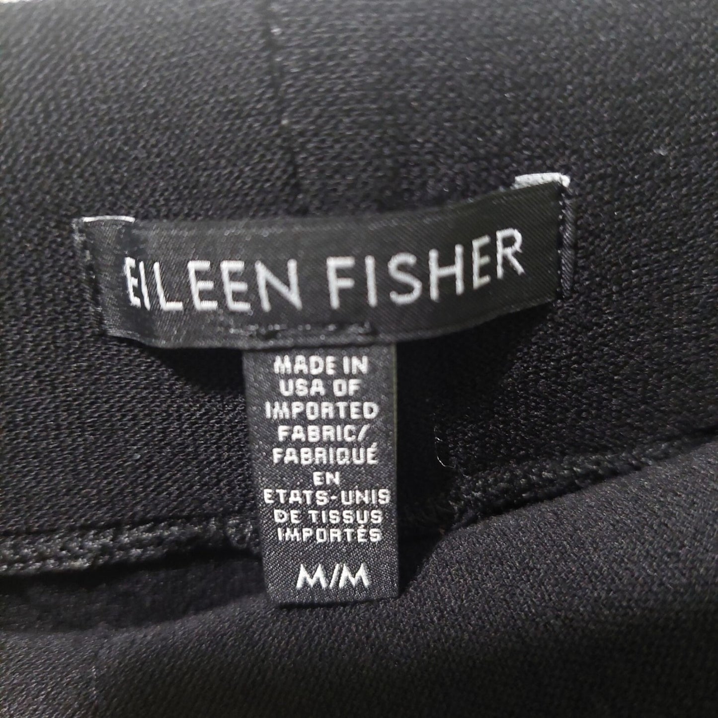 Eileen Fisher Womens Black Stretch Pants Medium