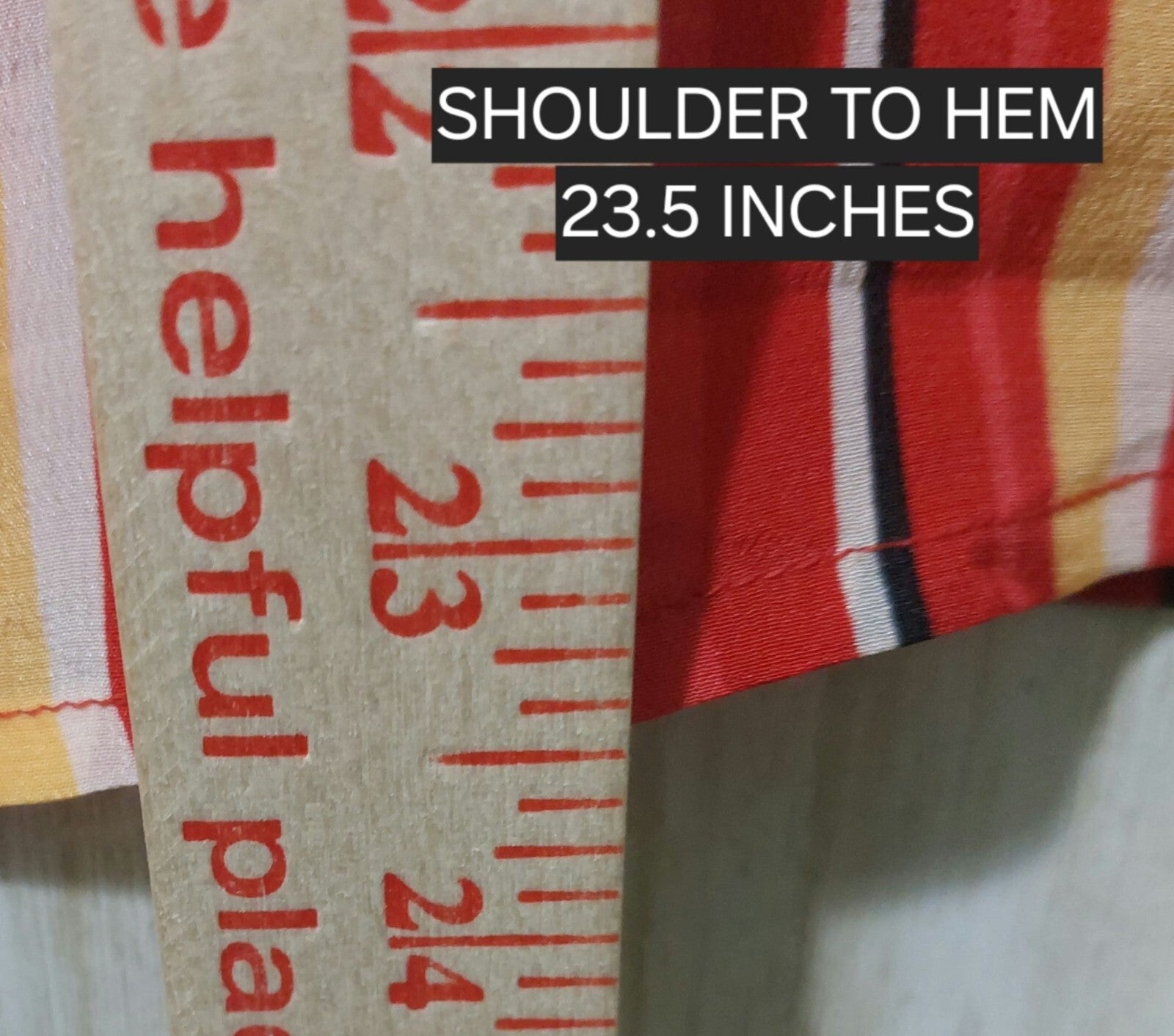 Robbie Bee Red/Yellow Striped Silk Sleeveless Tank Top Med~Lightweight